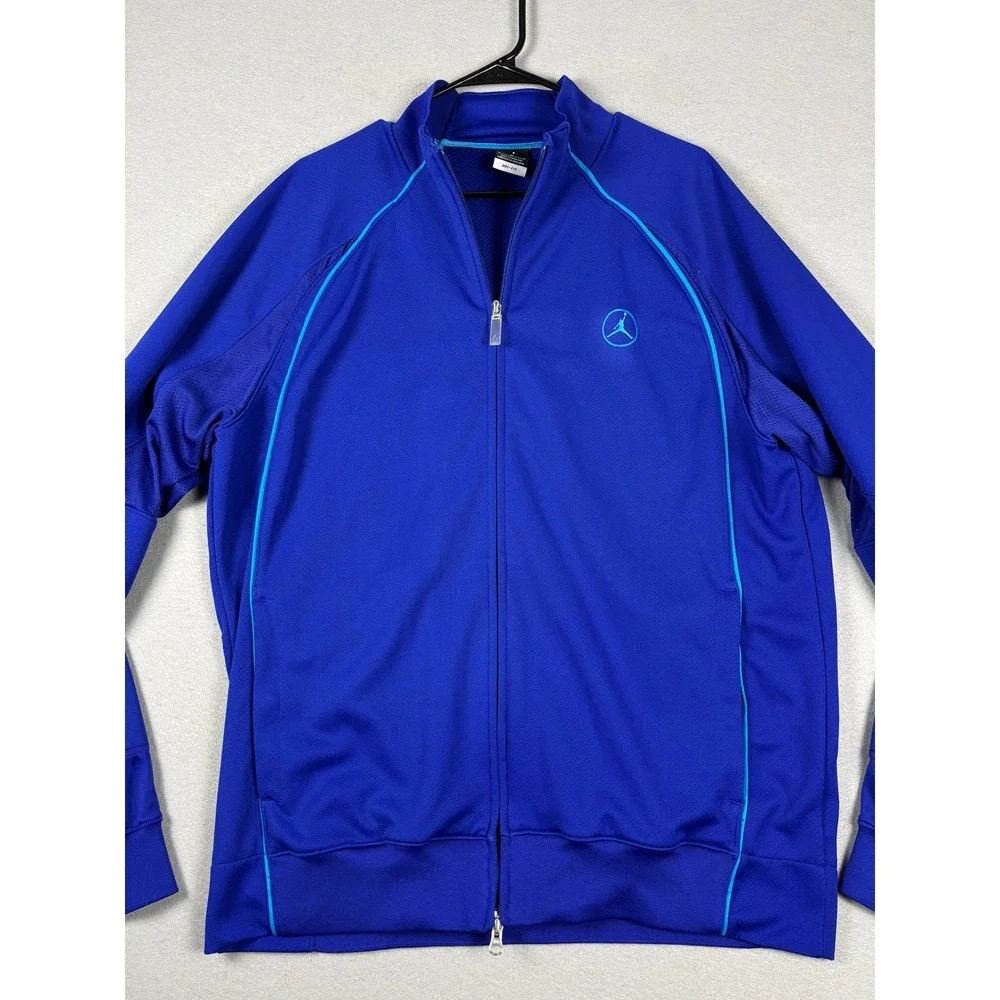 Jordan Dri-FIT Full Zip Track Jacket Jumpman Blue Large Mens